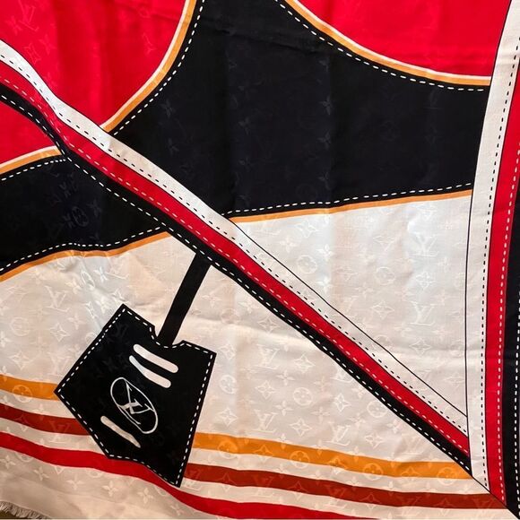 Louis Vuitton Airline Patches Scarf Shawl - Picture 4 of 7